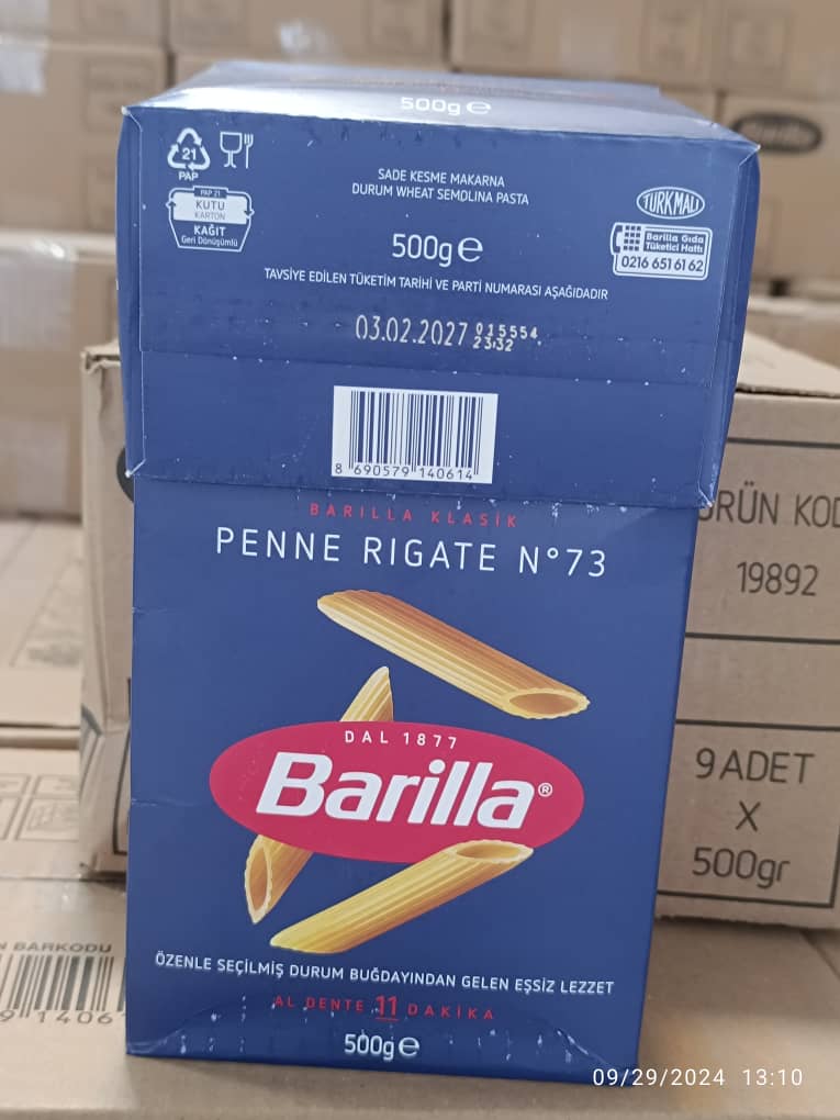 باریلا (penne rigate N73)500گرم