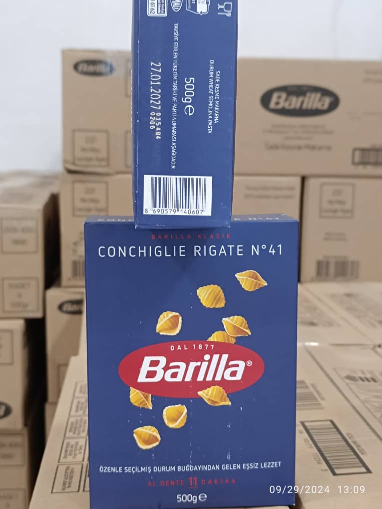 باریلا(Conchiglie rigate  N41)500گرم