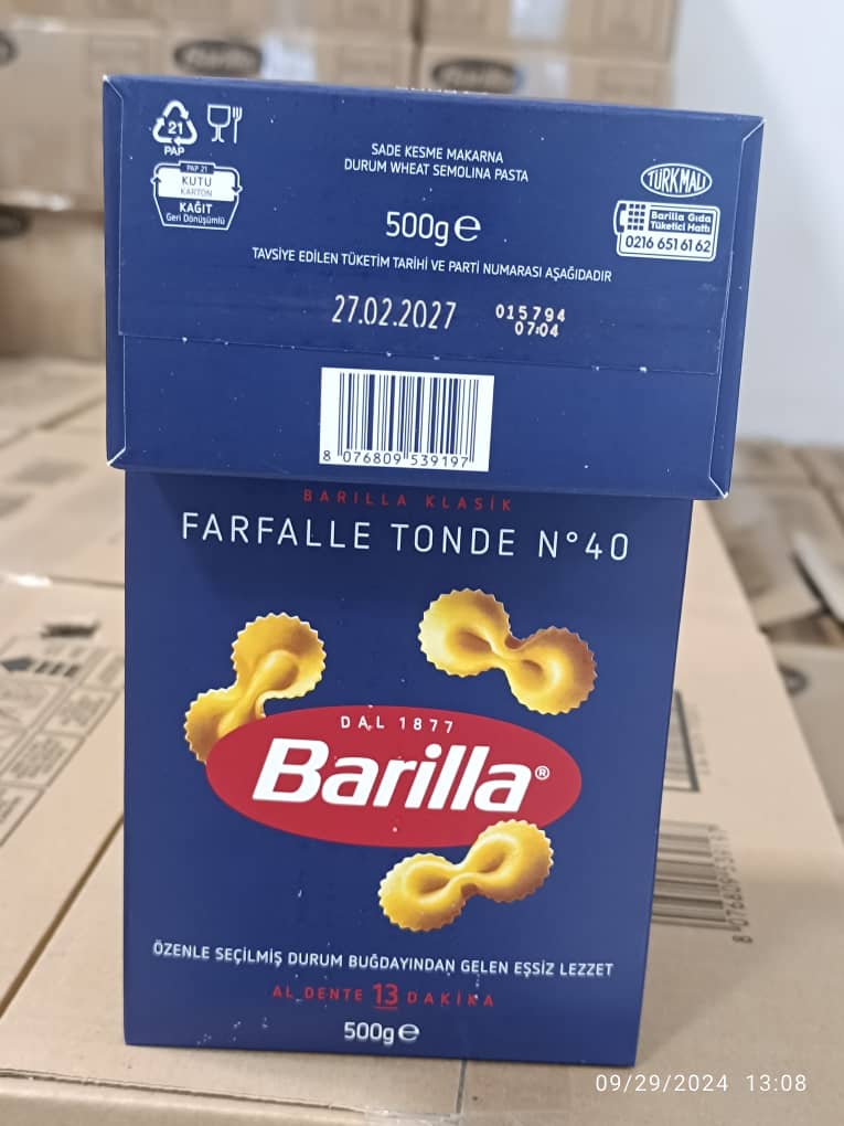 باریلا(farfalle tonde N40)500گرم