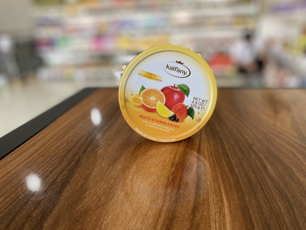 آبنبات کالفانی طعم مولتی ویتامین 125 گرم (اورجینال وارداتی )