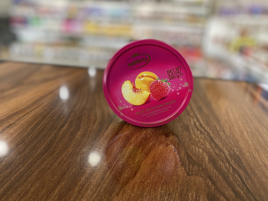 آبنبات کالفانی با طعم توت فرنگی شلیل 150 گرم (اورجینال وارداتی )