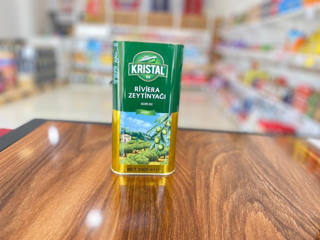 روغن زیتون کریستال 1 لیتری فلزی (وارداتی )