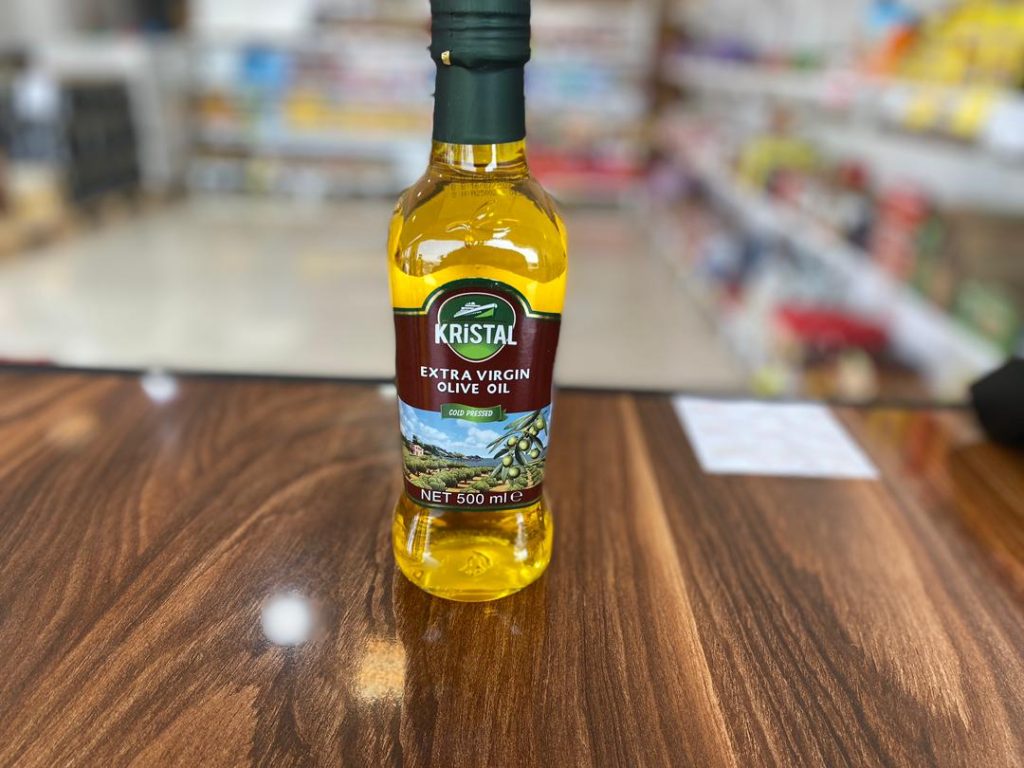 روغن زیتون کریستال نیم لیتری اکسترا شیشه ای (وارداتی )