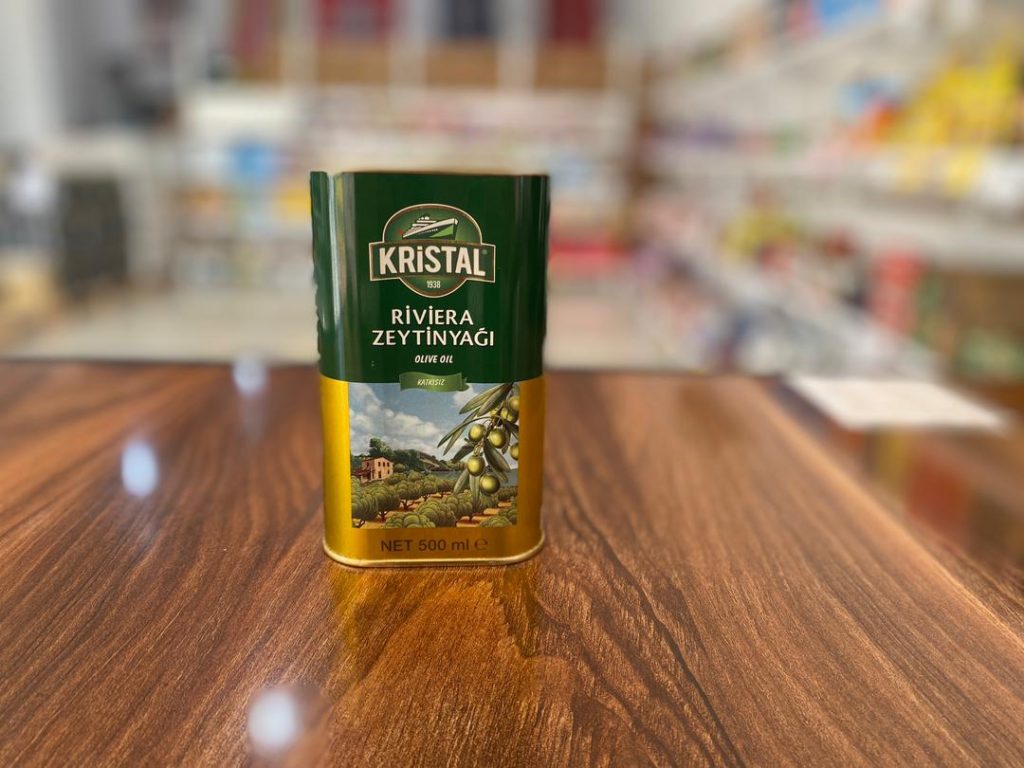 روغن زیتون کریستال نیم لیتری فلزی (وارداتی )