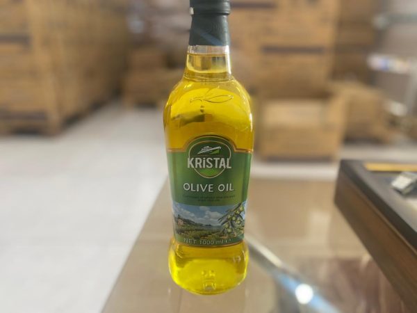 روغن زیتون کریستال 1لیتری شیشه ای (وارداتی )