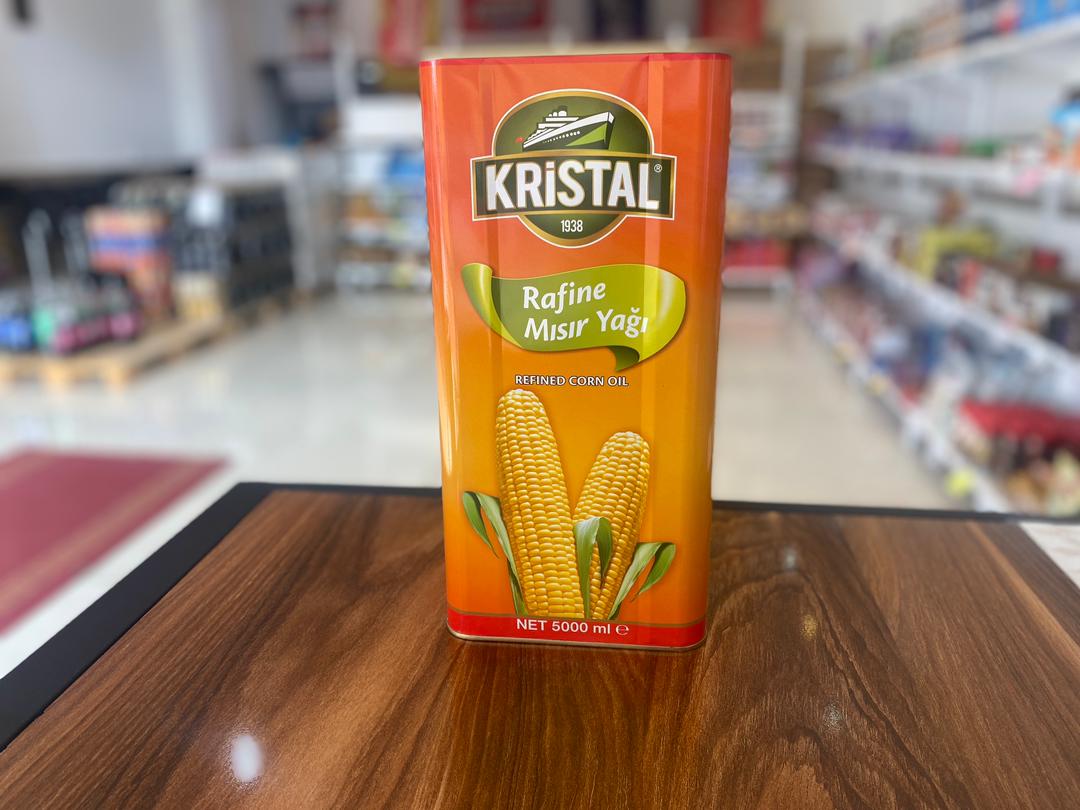 روغن ذرت کریستال 5 لیتری فلزی (وارداتی )