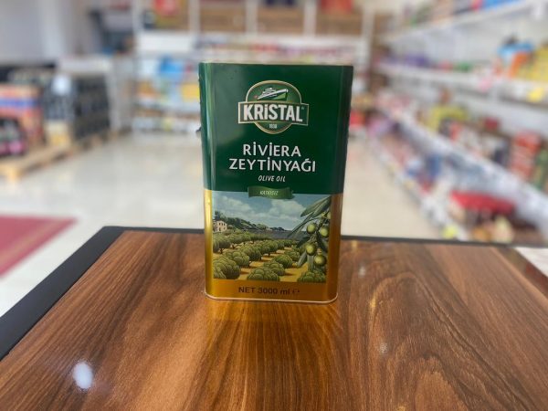 روغن زیتون کریستال 3 لیتری فلزی (وارداتی )