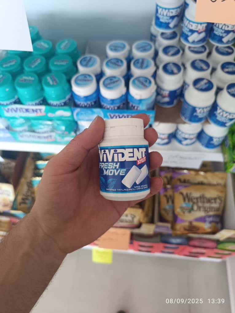 آدامس ویویدنت بشکله ای 60 گرم نعنایی (اورجینال وارداتی )