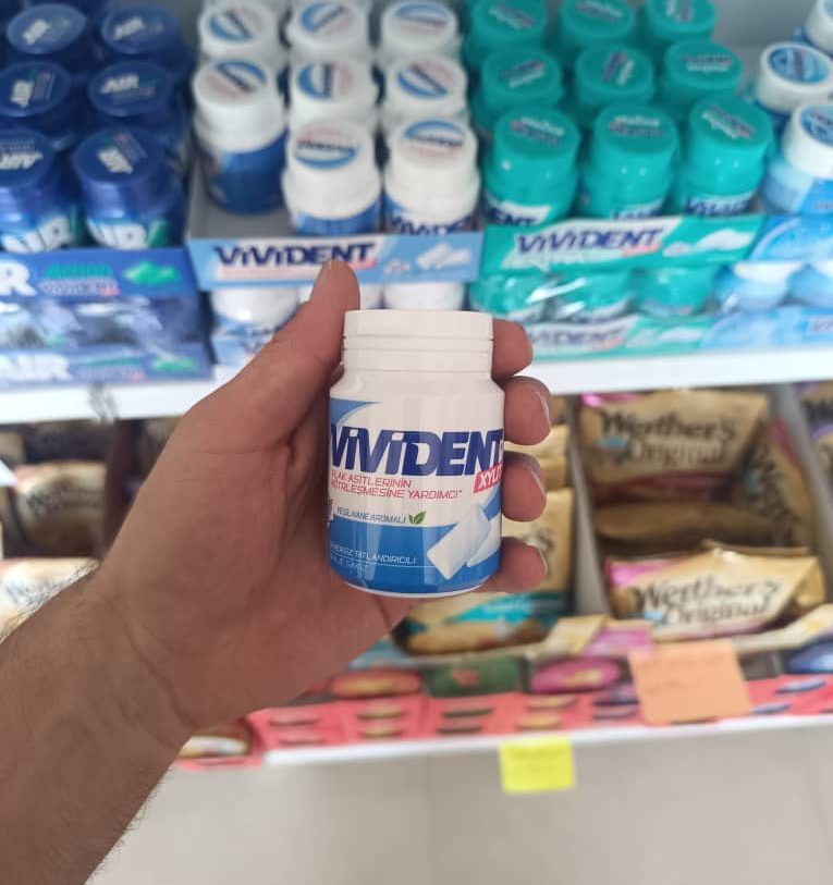 آدامس ویویدنت بشکه ای 67 گرم نعناع سبز (اورجینال وارداتی )