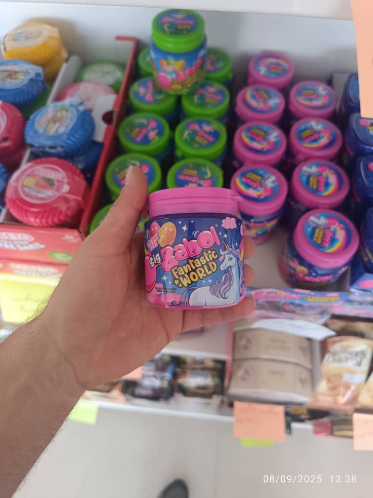 ادامس بیگ بابل بشکه ای صورتی 90 گرم با طعم توت فرنگی موز (اورجینال وارداتی )