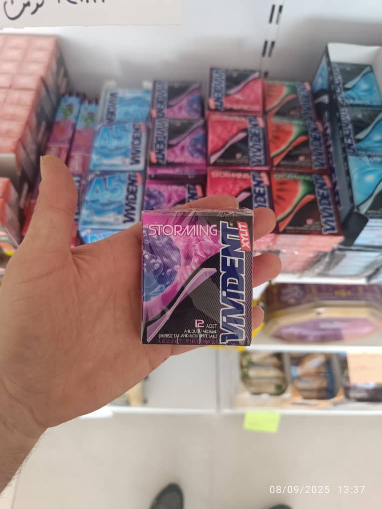 آدامس ویویدنت استورمینگ 33 گرم با طعم بلوبری (اورجینال وارداتی )