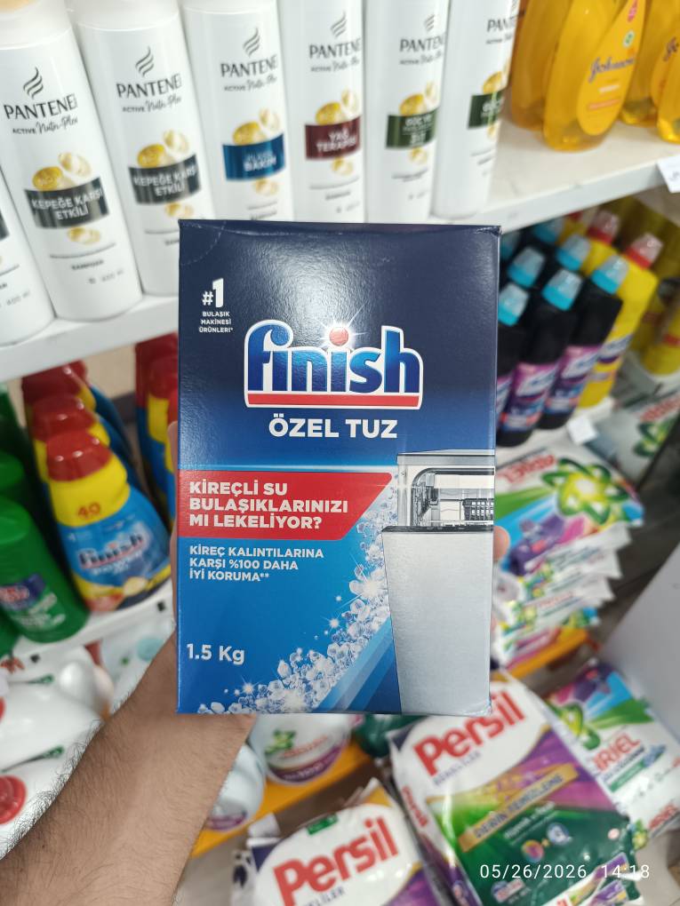 نمک ظرفشویی فینیش 1.5 کیلو( اورجینال وارداتی )